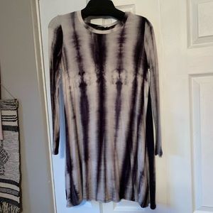Long Sleeve Tie Dye Dress